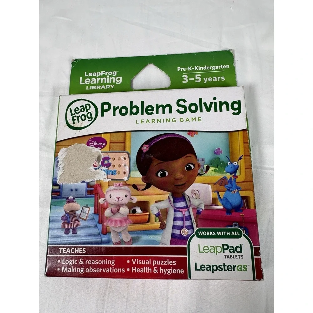 LeapFrog Doc McStuffins Problem Solving Learning Game LeapPad LeapsterGS NEW